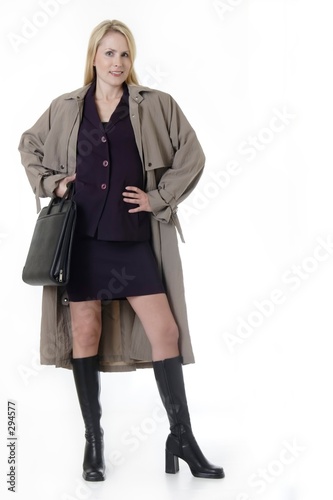 successful blonde business woman