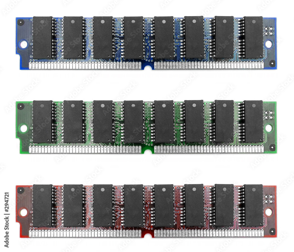 Obraz premium three ram memory modules