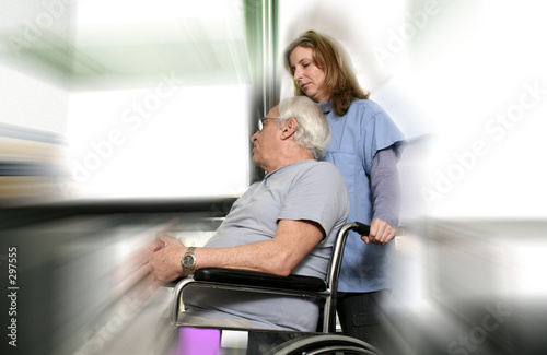 nurse and patient blured