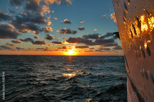 sunset at sea