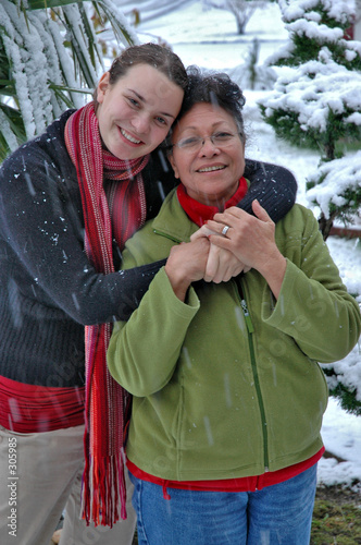 1st and 3rd generations in the snow