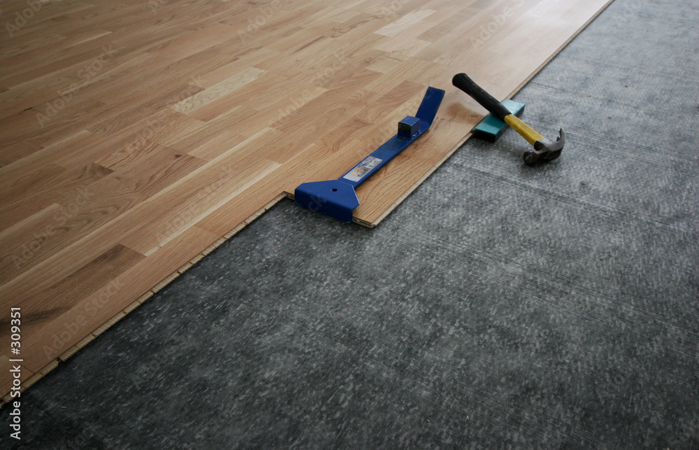 Fotografia laminated wooden floor