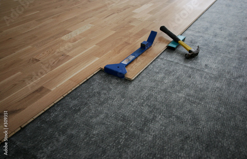 Fotografia laminated wooden floor