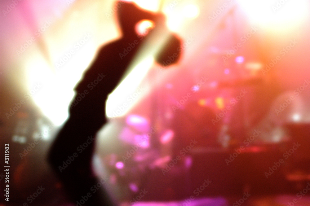 Fototapeta premium chanteur de rock