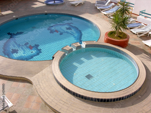 water pool in hotel