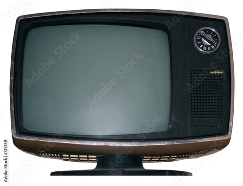 Photography vintage tv w/path