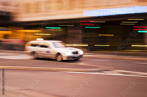 speeding taxi