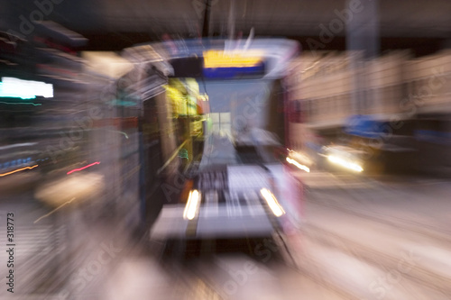 abstract tram