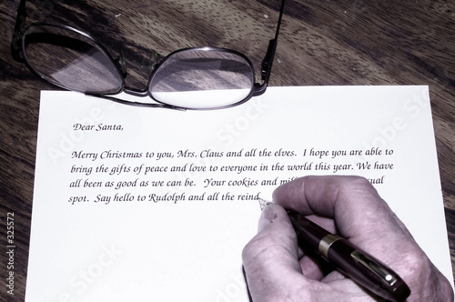 santa letter photo