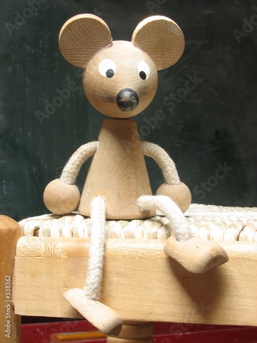 la souris en bois portrait