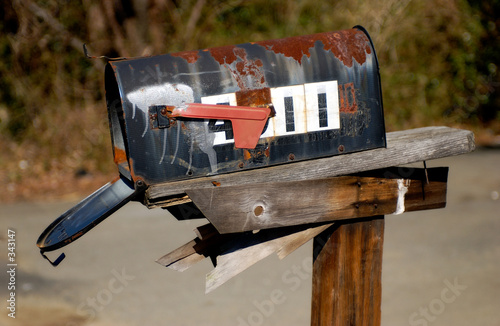 abandoned mailbox