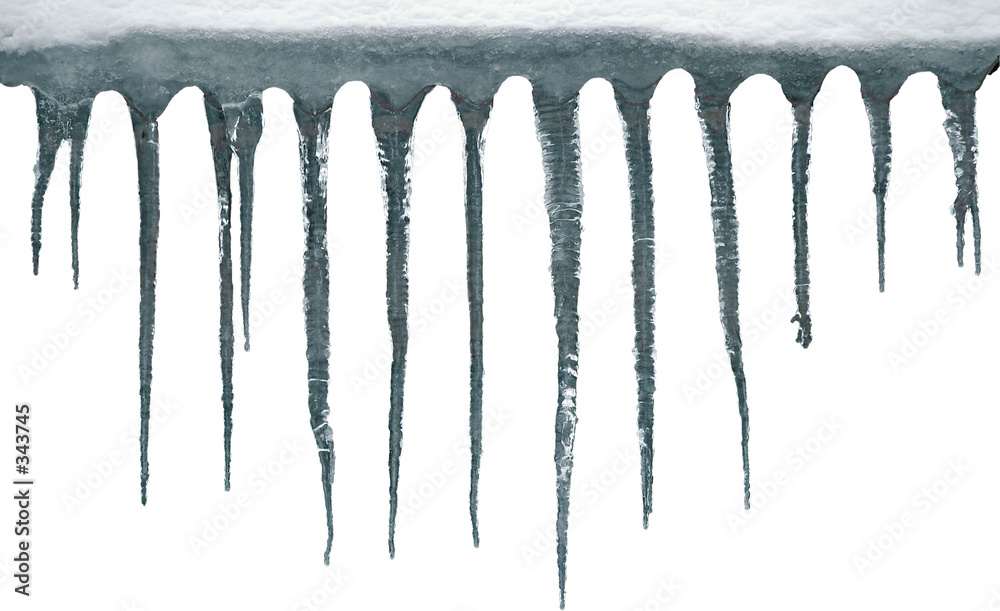 icicles, isolated, clipping path icicles, isolated, clipping path