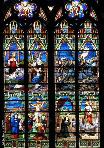 religious stained-glass window
