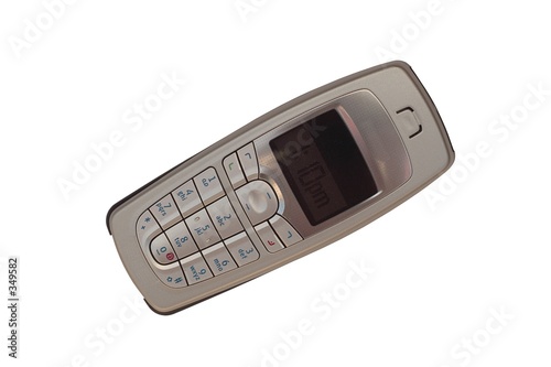 silver cell phone