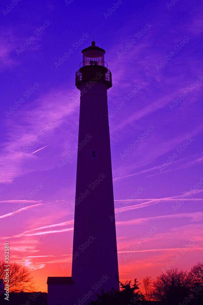 colorful cape may lighthouse