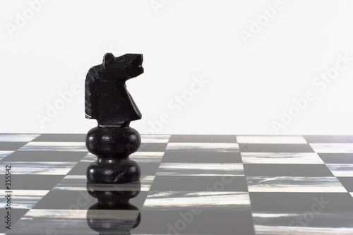 chess pieces - black knight