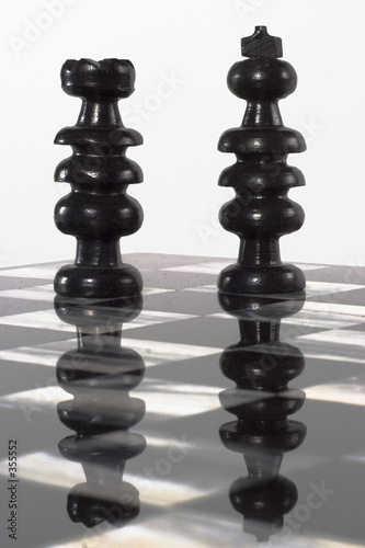 chess pieces - king and rook