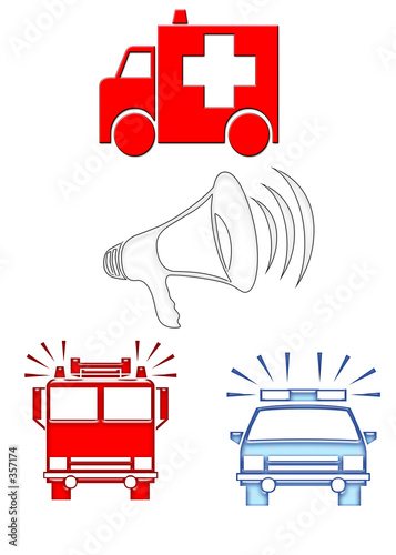 emergency vehicle icons