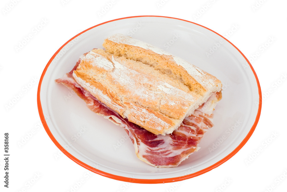 bocadillo de jamón serrano bocadillo de jamón serrano
