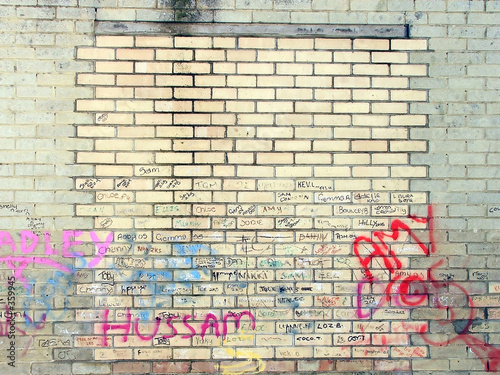 graffiti on wall