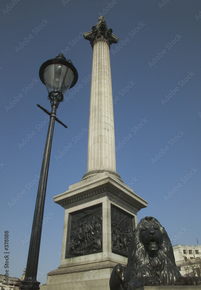 nelson's column in trafalgar square