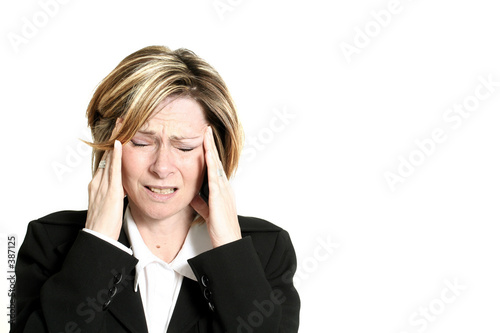 businesswoman with headache
