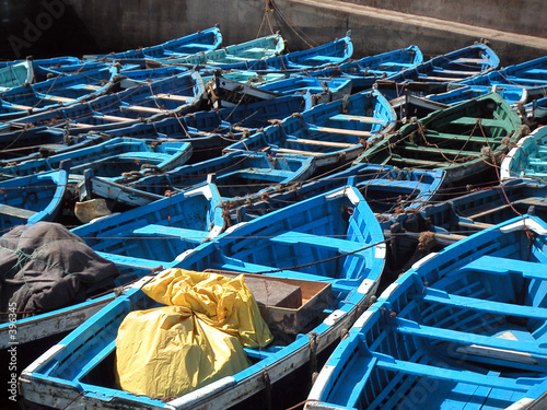 blue boats photo