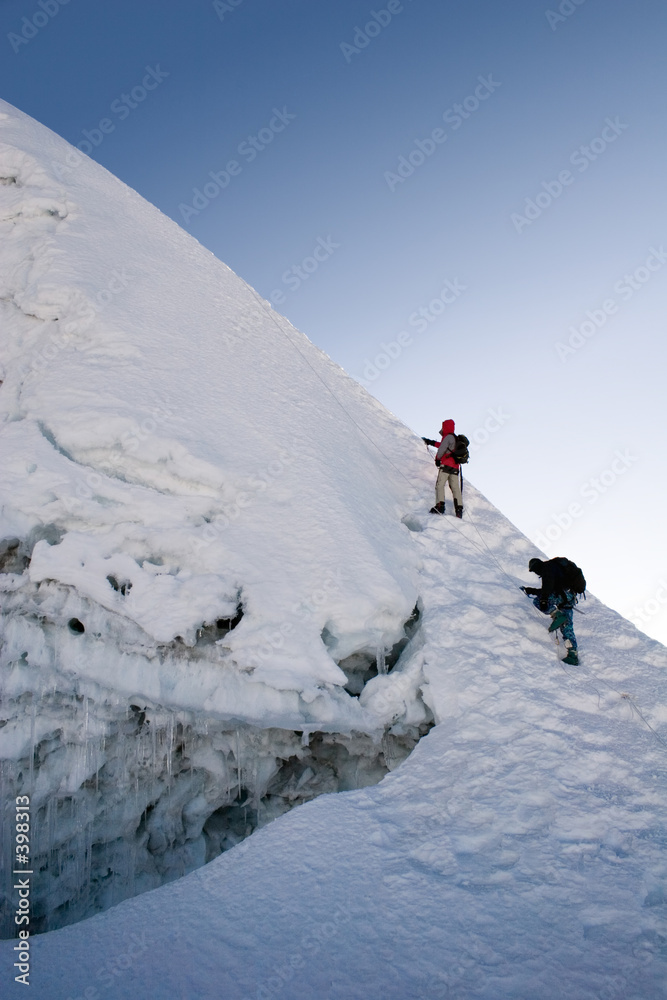 island peak summit ridge - nepal