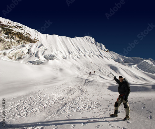 island peak, nepal photo