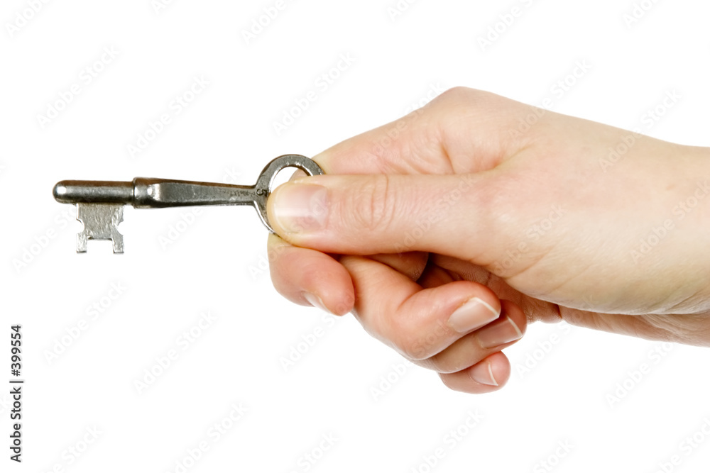 key in hand