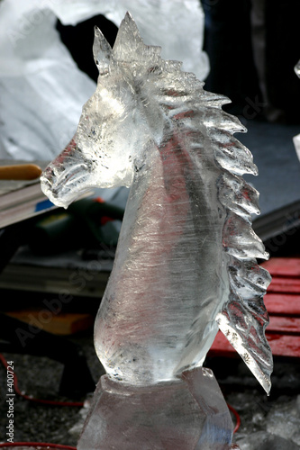 sculpture sur glace