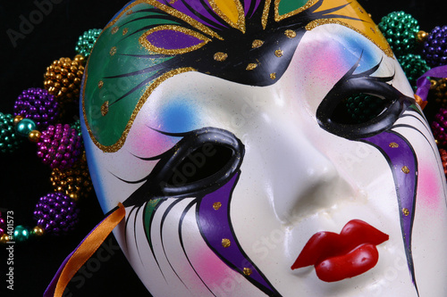 mardi gras mask closeup