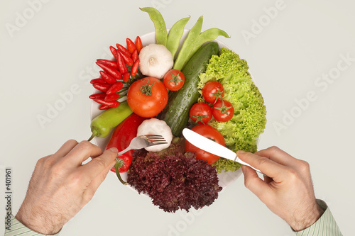 healthy meal with clipping path - mahlzeit photo