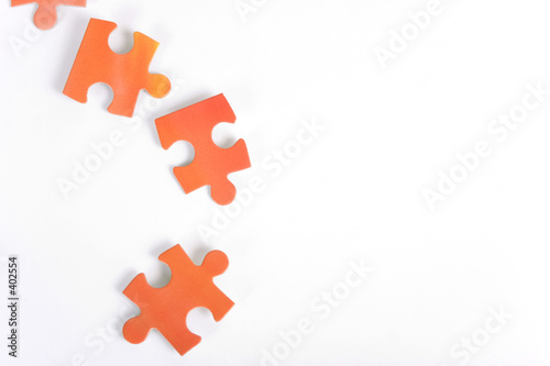 few puzzle pieces