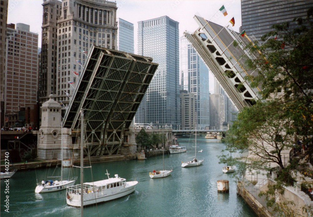 Obraz premium michigan avenue bridge, chicago