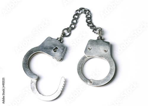 Fotografia silver handcuffs