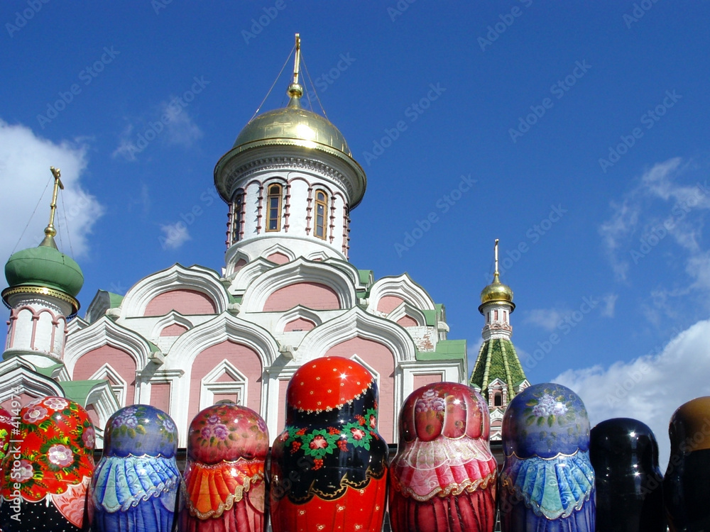 Photography matryoshkas at red square