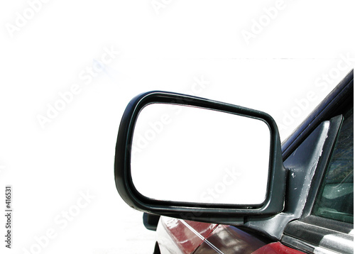 Fotografía isolated frame of side view mirror of car