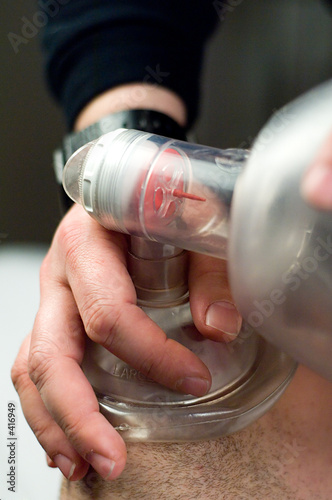 providing artificial ventilation with bvm