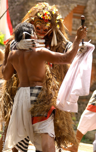 indonesia, bali: barong dance photo