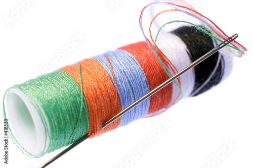 multi colored thread photo