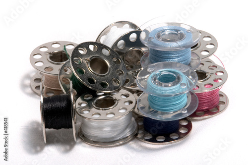 pile of bobbins