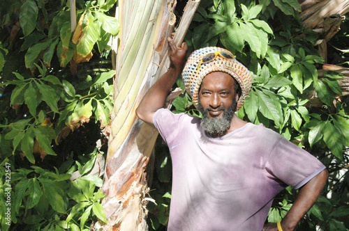 Foto smiling rasta man