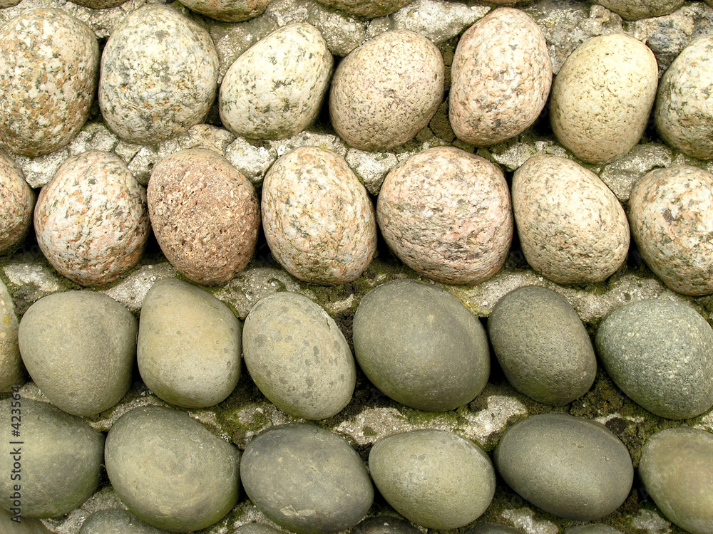 pebble wall