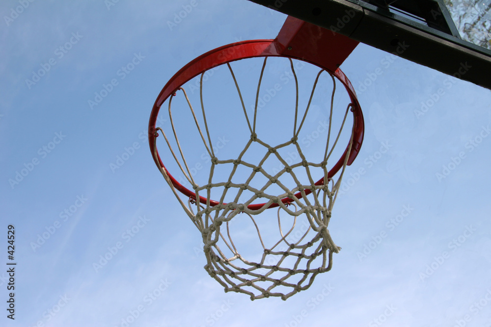 hoop on a sunny day