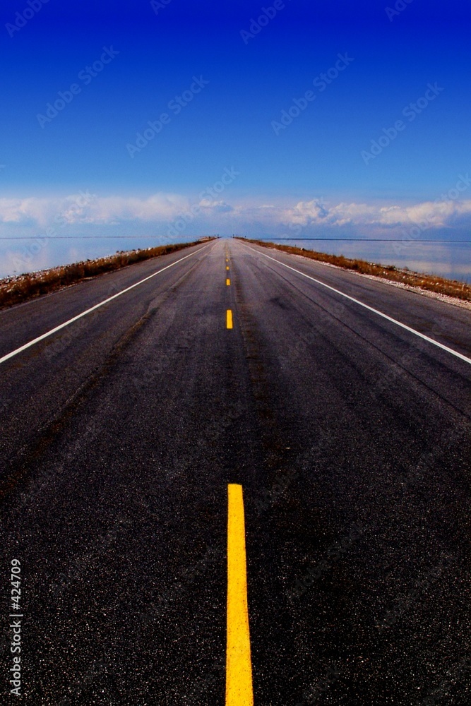 empty road stretching into distance