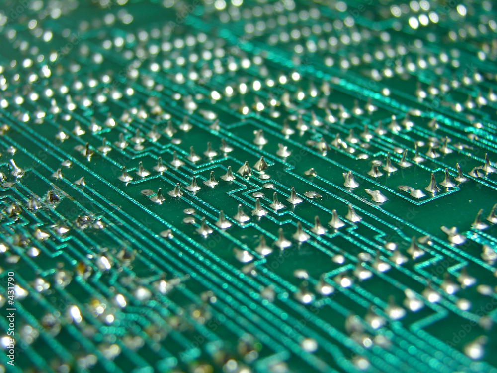 circuit board with components circuit board with components