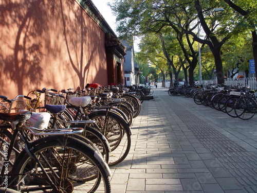 bicycles in beijing - landscape shot