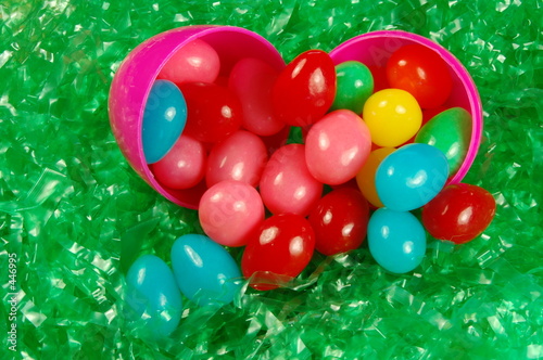 easter egg and jellybeans