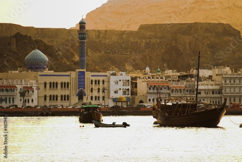 muscat - port view evening